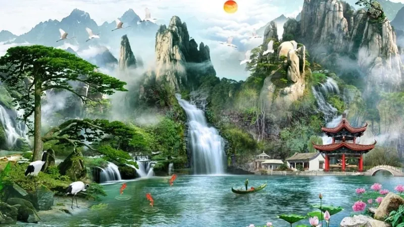 100+ ảnh tranh phong cảnh đẹp ấn tượng · ảnh 1