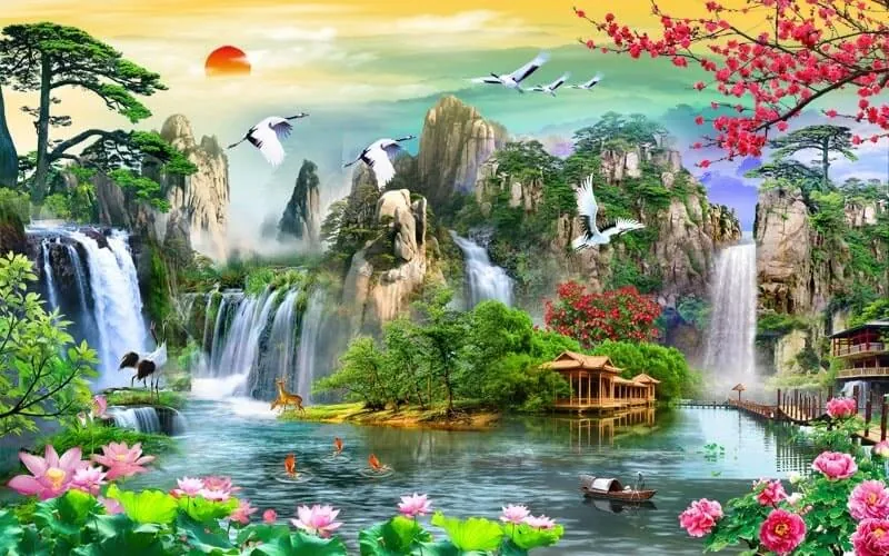 100+ ảnh tranh phong cảnh đẹp ấn tượng · ảnh 2